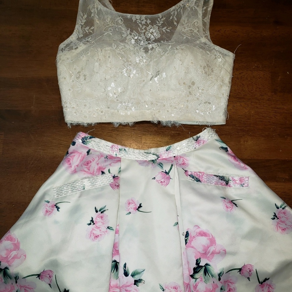 • two piece homecoming dress